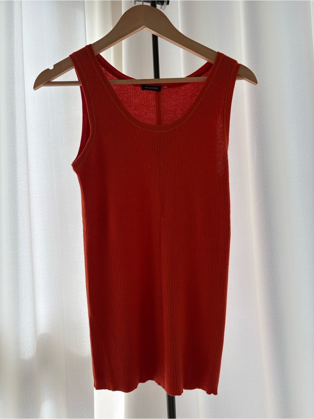 Ribbed Tank Dress - Red